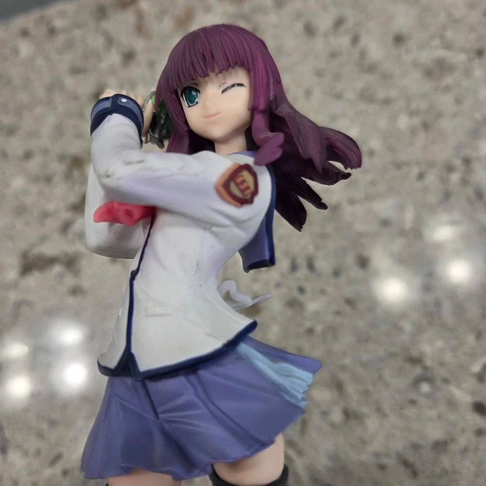 Angel Beats! Yuri Nakamura Anime Figure Yurippe School Uniform‎ PVC Statue 6.5